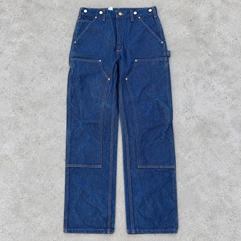Carhartt B07 DNM Double Knee Logger Jeans Mens 30x32 Indigo Blue Work Pants